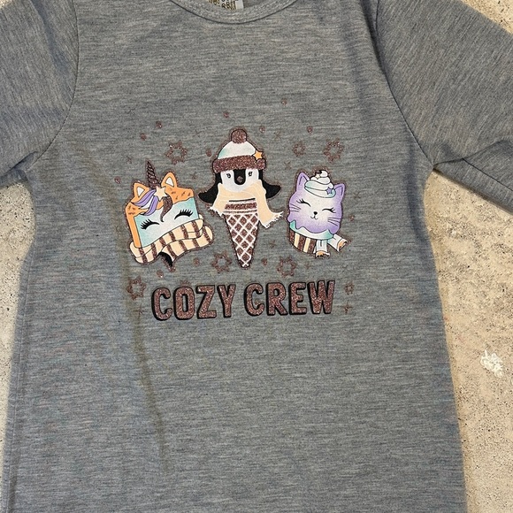 Cozy Crew Gray Kids Pajama Nightgown - Picture 2 of 5